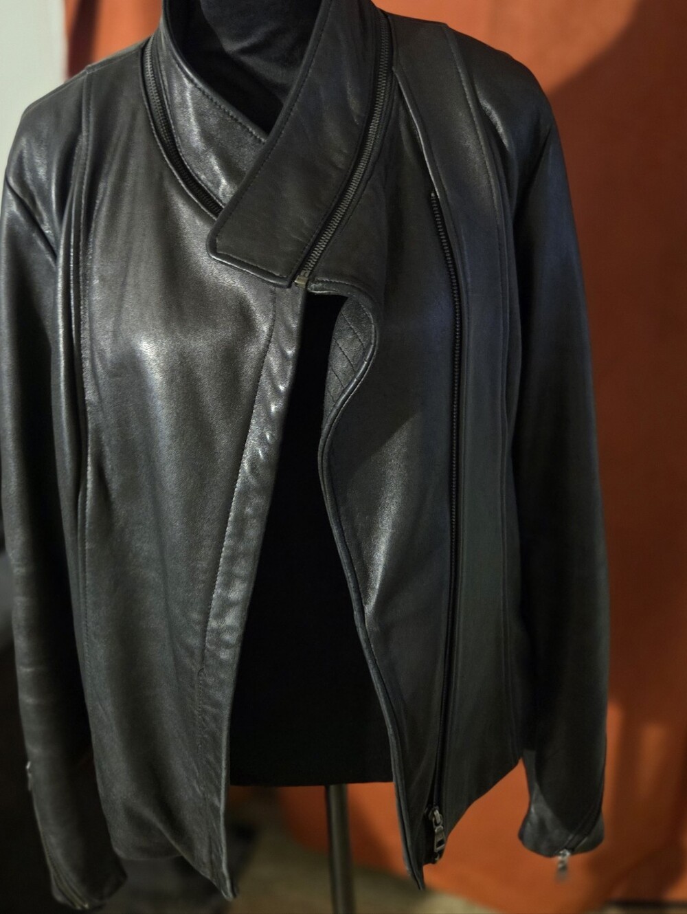 Sam Edelman Black Leather Moto Jacket